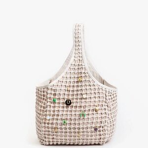 Clare V. Bando Tote Knot Woven Leather EUC